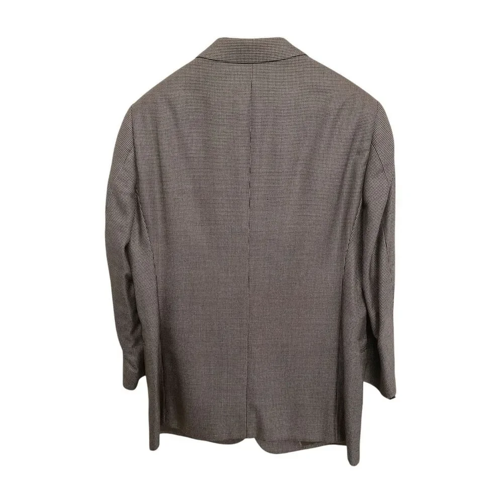 Armani Collezioni Grey Wool/ Silk Two Button Men Blazer SzL / 44R